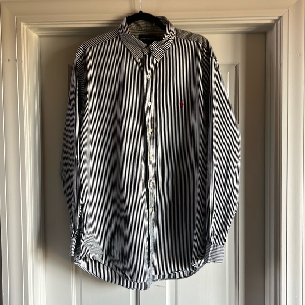Large polo golf button down